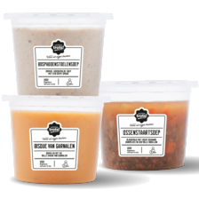 Noordertrots ossenstaartsoep, bospaddenstoelensoep of bisque van garnalensoep